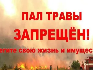 Пал сухой травы ЗАПРЕЩЁН!